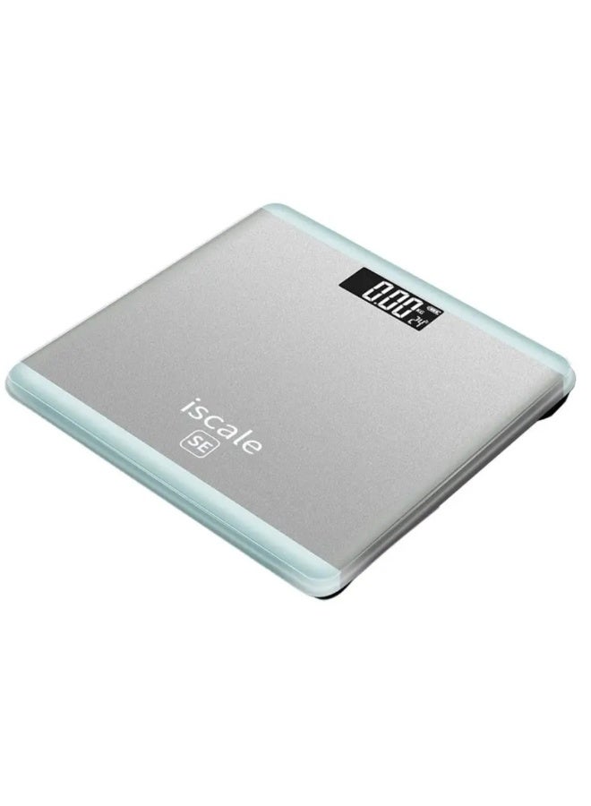 آي سكيل ميزان رقمي للوزن مزود بمستشعر لدرجة الحرارة (فضي) - Image 1